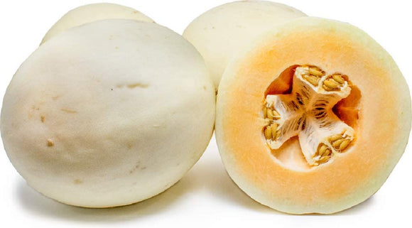 Orange Fleshed Honeydew Melon Seeds  - Non-GMO - A Hybrid Variety of a Green fleshed Honeydew with a Orange fleshed Muskmelon. - Country Creek LLC - Country Creek LLC
