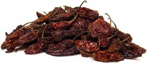 Ghost Pepper, Whole Dried Ghost Peppers,  from the hottest pepper in the world Bhut Jolokia - Country Creek LLC