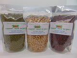 3 Bean Sprouting Seed Assortment Pack - (2 oz Adzuki Bean, 2 oz Garbanzo Bean, 2 oz Mung Bean). Country Creek Brand. Seeds for Microgreens - Country Creek LLC