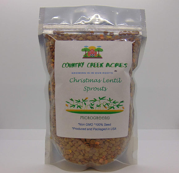 where to buy lentil seeds for planting CHRISTMAS LENTILS SEEDS FOR SPROUTING, COUNTRY CREEK LLC BRAND,MICROGR – Country Creek LLC