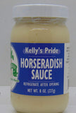 Kelly Pride Sauce Box-Prepared Horseradish, Horseradish Mustard, Horseradish Sauce and Cocktail Sauce 8 oz jars, Prepared Horseradish Made from 100 percent fresh grated horseradish roots - Country Creek LLC