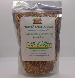 CAT GRASS MIX, SEEDS FOR MICROGREEN,COUNTRY CREEK LLC BRAND NON GMO, OGRANIC, GROWN IN THE US - Country Creek LLC