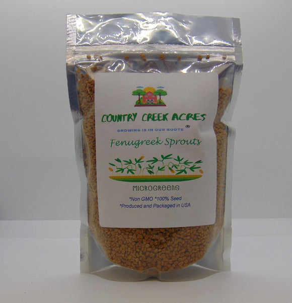 Fenugreek Sprouting Seed,  Non GMO - Country Creek Acres Brand -