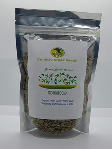 Green Lentil Seed, Microgreen, Sprouting, Organic Seed, NON GMO - Country Creek LLC Brand - High Sprout Germination- Edible Seeds, Gardening, Hydroponics, Growing Salad Sprouts - Country Creek LLC