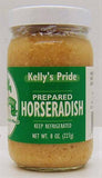 KELLY'S PRIDE SAUCE 3 PACK MIX-PREPARED HORSERADISH, HORSERADISH MUSTARD, HORSERADISH SAUCE AND COCKTAIL SAUCE 8 OZ JARS, PREPARED HORSERADISH MADE FROM 100 PERCENT FRESH GRATED HORSERADISH ROOTS - Country Creek LLC